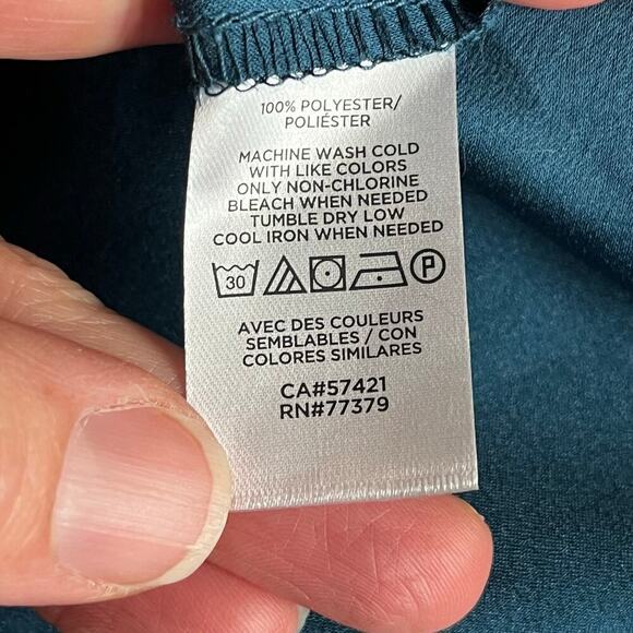 Ann Taylor Factory Women's Blue Tie Back Blouse Size XS. NEW - Picture 9 of 9